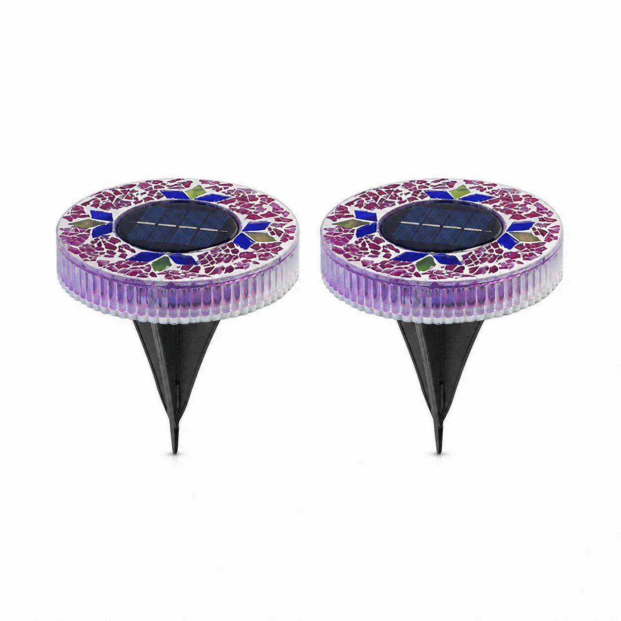 ⏰ Limited Time: 60% OFF!🛋️Solar Mosaic Lights – Waterproof LED Pathway Lights with Auto On/Off