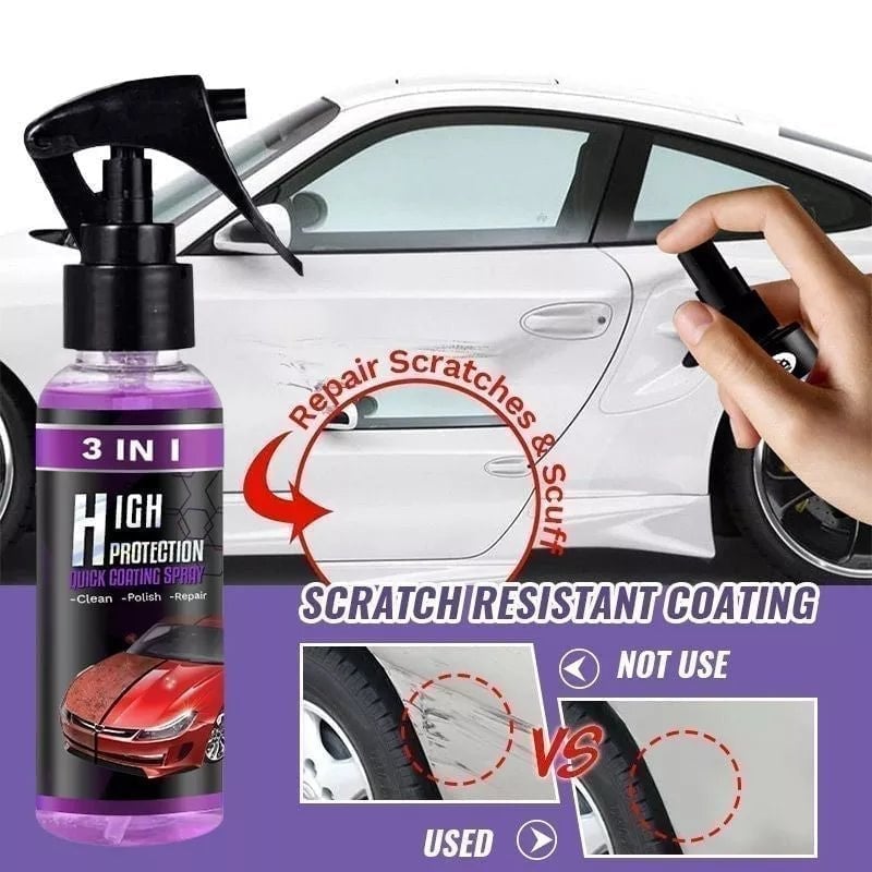 💥 3-in-1 Car Coating Spray | Wash, Restore & Shine – 🔥Buy More Save More