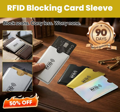 🔥Limited Time 50% Off🛡️8 Counts RFID Blocking Sleeves Set