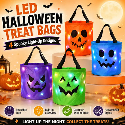 🎃LED Light-Up Halloween Candy Bag