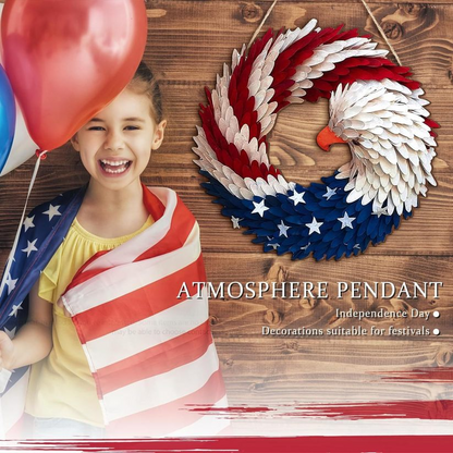 🔥Handmade U.S Eagle 250th Anniversary Patriotic Wreath💖BUY 2 FREE SHIPPING