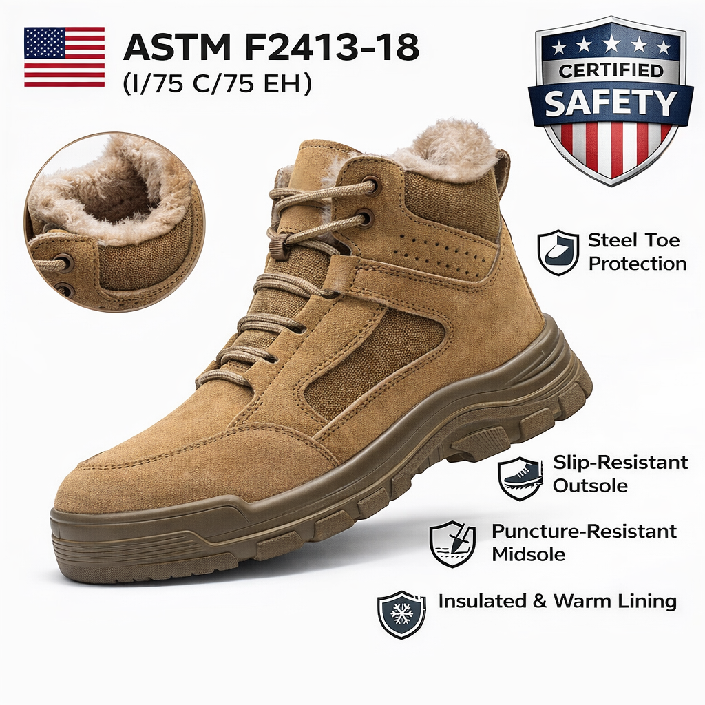 Men’s Comfortable Steel Toe Work Boots – Safe, Comfortable, Everyday Wear