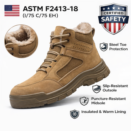 Men’s Comfortable Steel Toe Work Boots – Safe, Comfortable, Everyday Wear