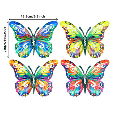 🔥55% OFF FOR TODAY ONLY! 🦋A complete set! 4Pcs Butterfly Metal Wall Decor🤩