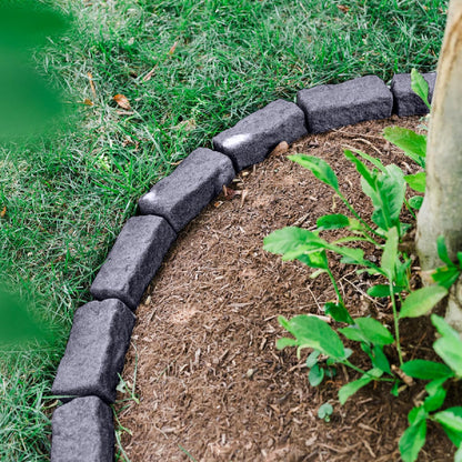 Landscape Edging | Garden Edging Border | Faux Stone Bricks for Lawn edging, Flower beds, Pathways & Yard Edging