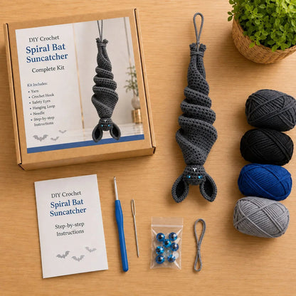 🦇 Kit de bricolage pour girouette chauve-souris au crochet 🎃