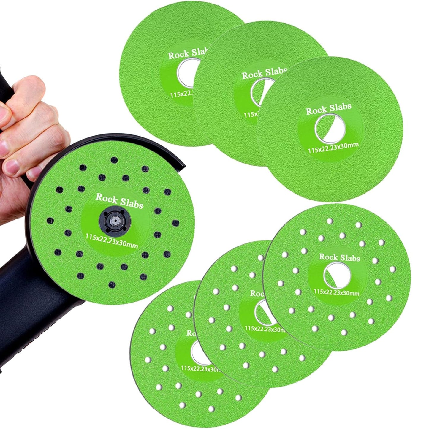 4.5" Diamond Disc for Rock Slabs 🪨 Ceramic · Tile · Marble · Granite 💎 Vacuum Brazed · Ultra-Thin 🔧 Angle Grinder · Bench Grinder · Die Grinder