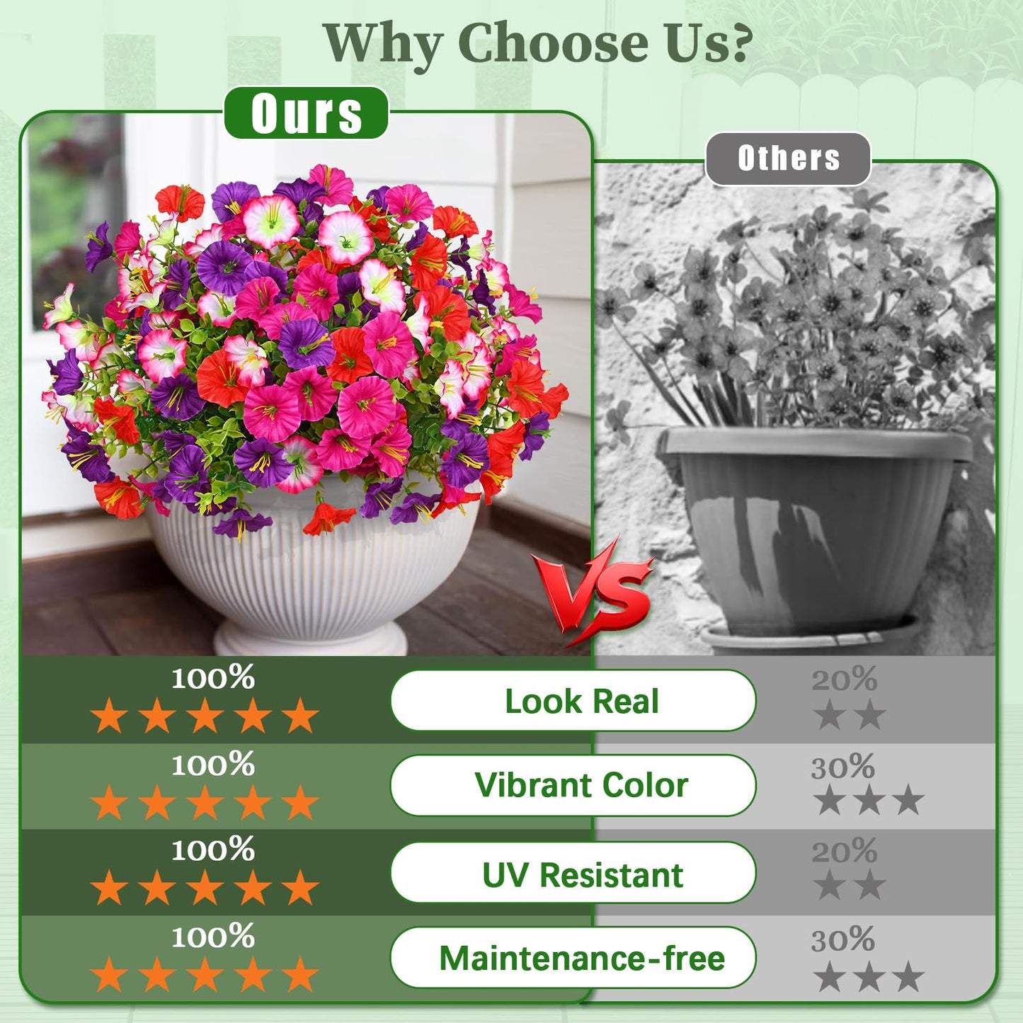 ⏰Limited Time Offer⏰🔥UV Resistant Artificial Petunias Flowers