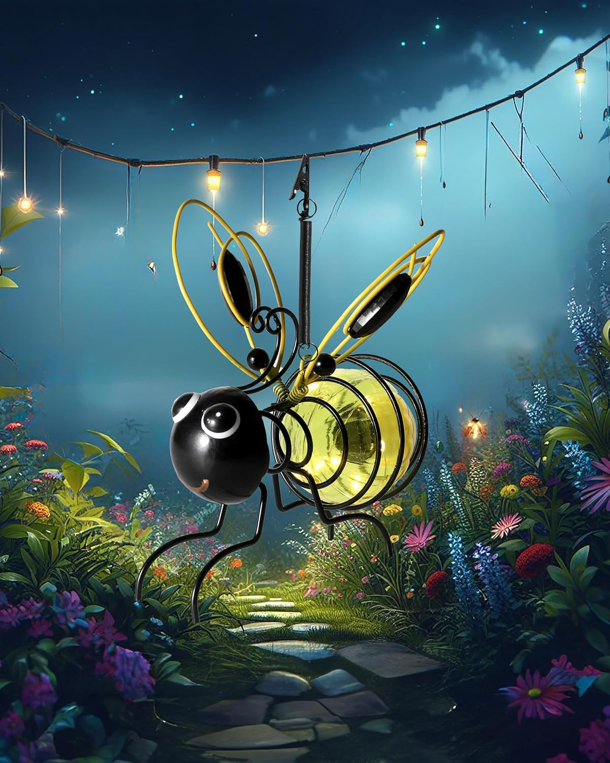 🐝Solar-Powered Hanging Bee Light⏰Limited Time Offer🎁 Buy 1 Get 1 Free