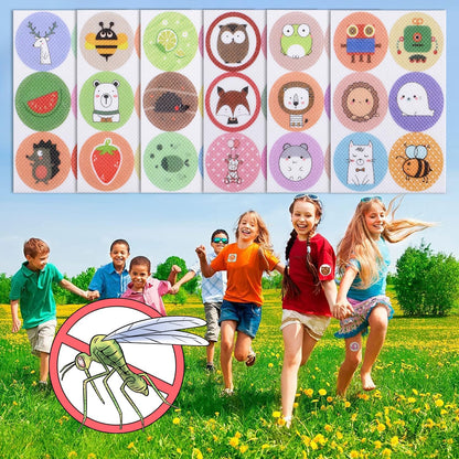 Super Cute Cartoon Mosquito Repellent Patches for Kids & Adults——Outdoor Protection  1 Sheet Lasts 12H