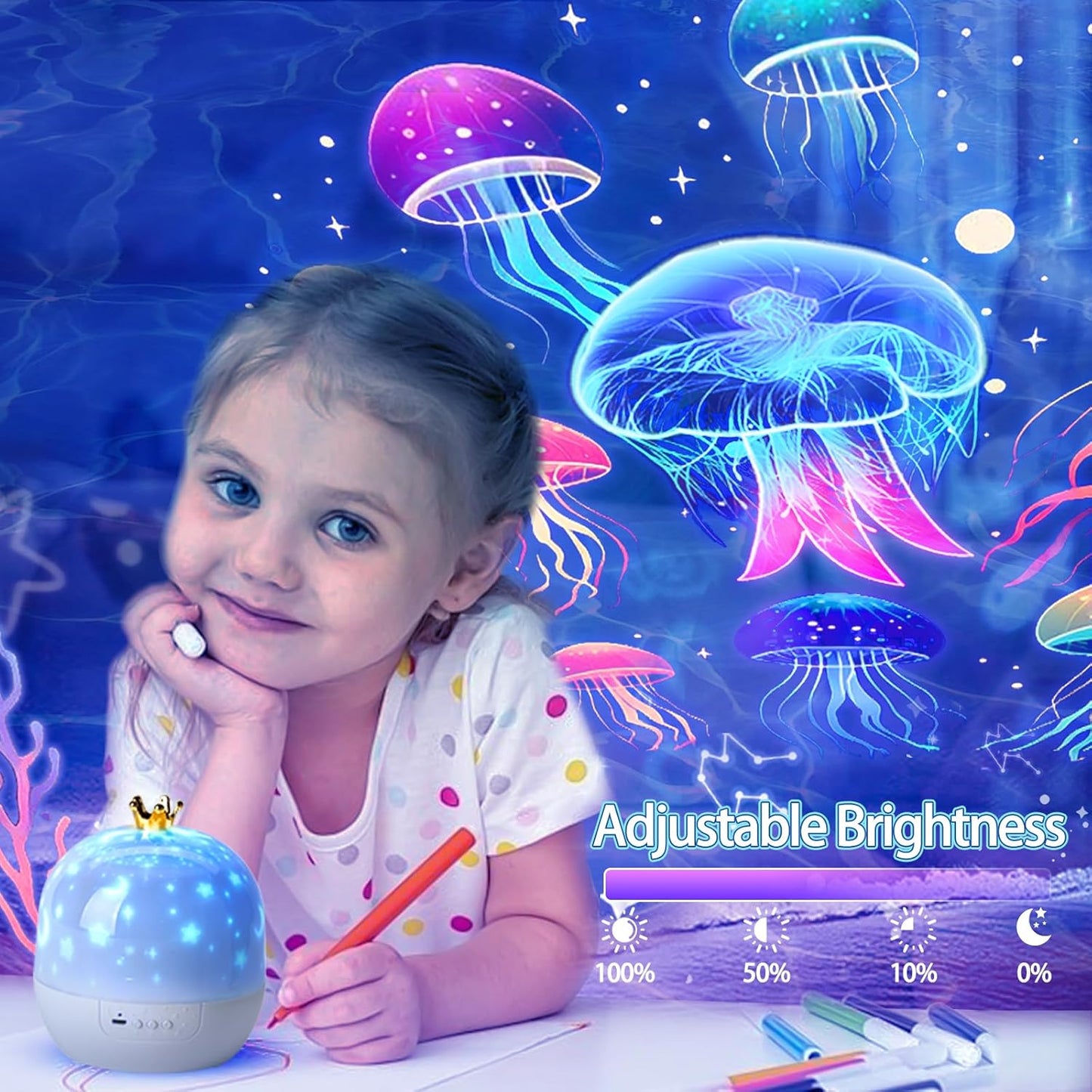 🎁Ocean World LED Rotating Projector Night Light