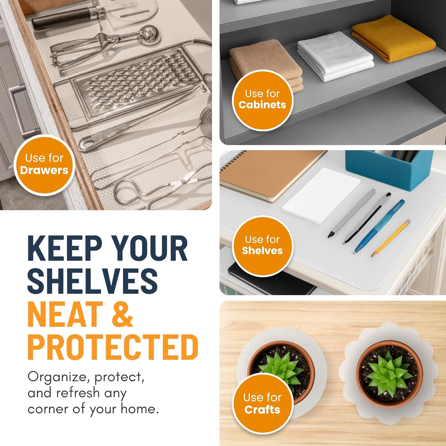 🔥🔥🔥 FOMONEST™ Fridge Liner Mats — 🧊Waterproof, Washable and Trim-to-Fit