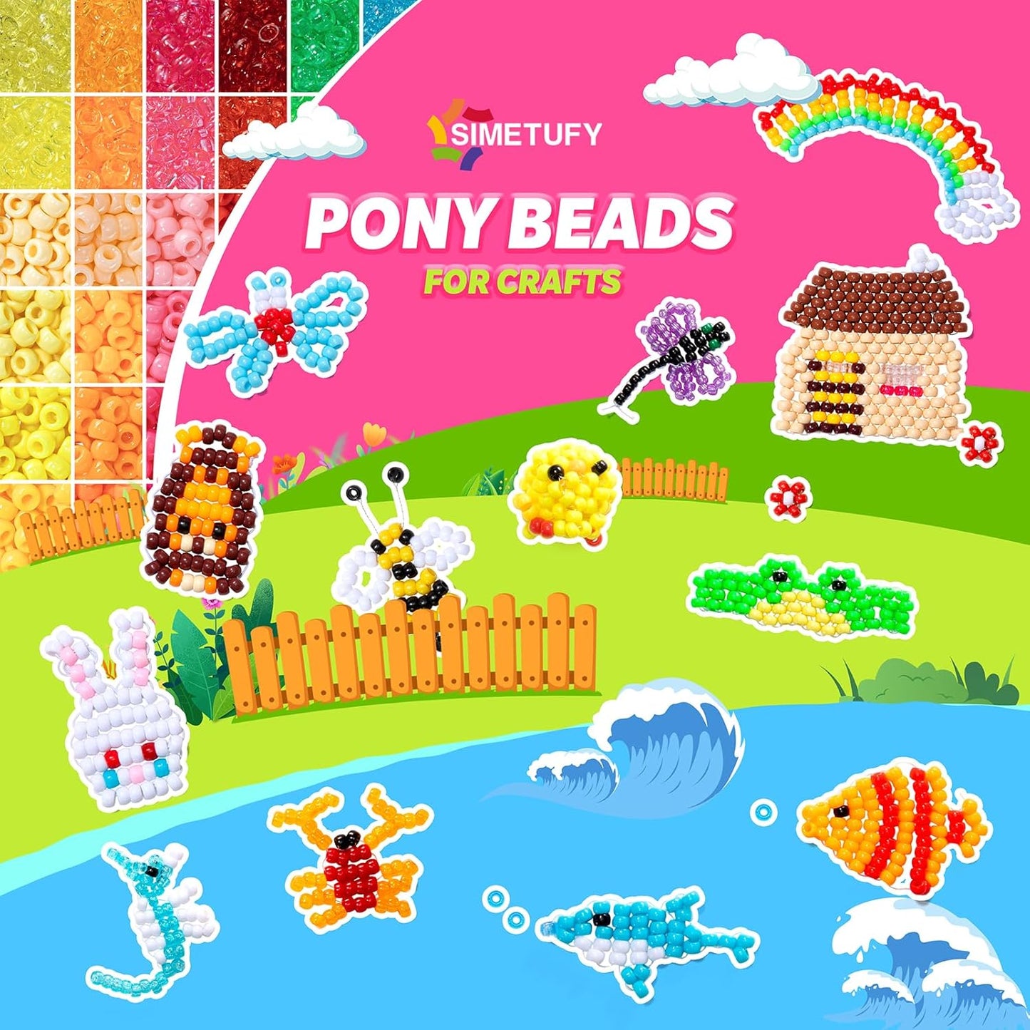 🔥🔥🔥Pony Beads DIY Kit⏰2026 Special Offer: Buy More, Save More — 50% OFF for a Limited Time