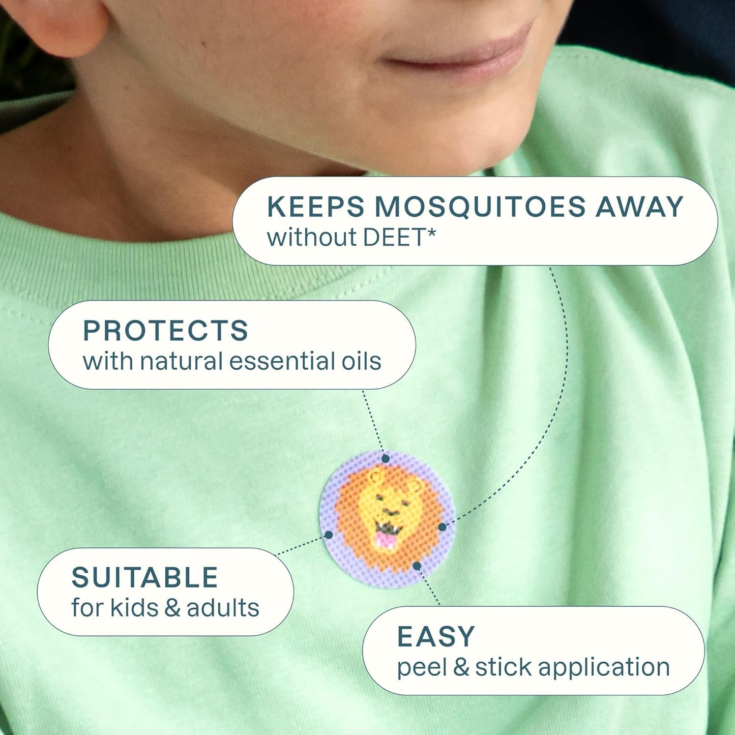 Super Cute Cartoon Mosquito Repellent Patches for Kids & Adults——Outdoor Protection  1 Sheet Lasts 12H