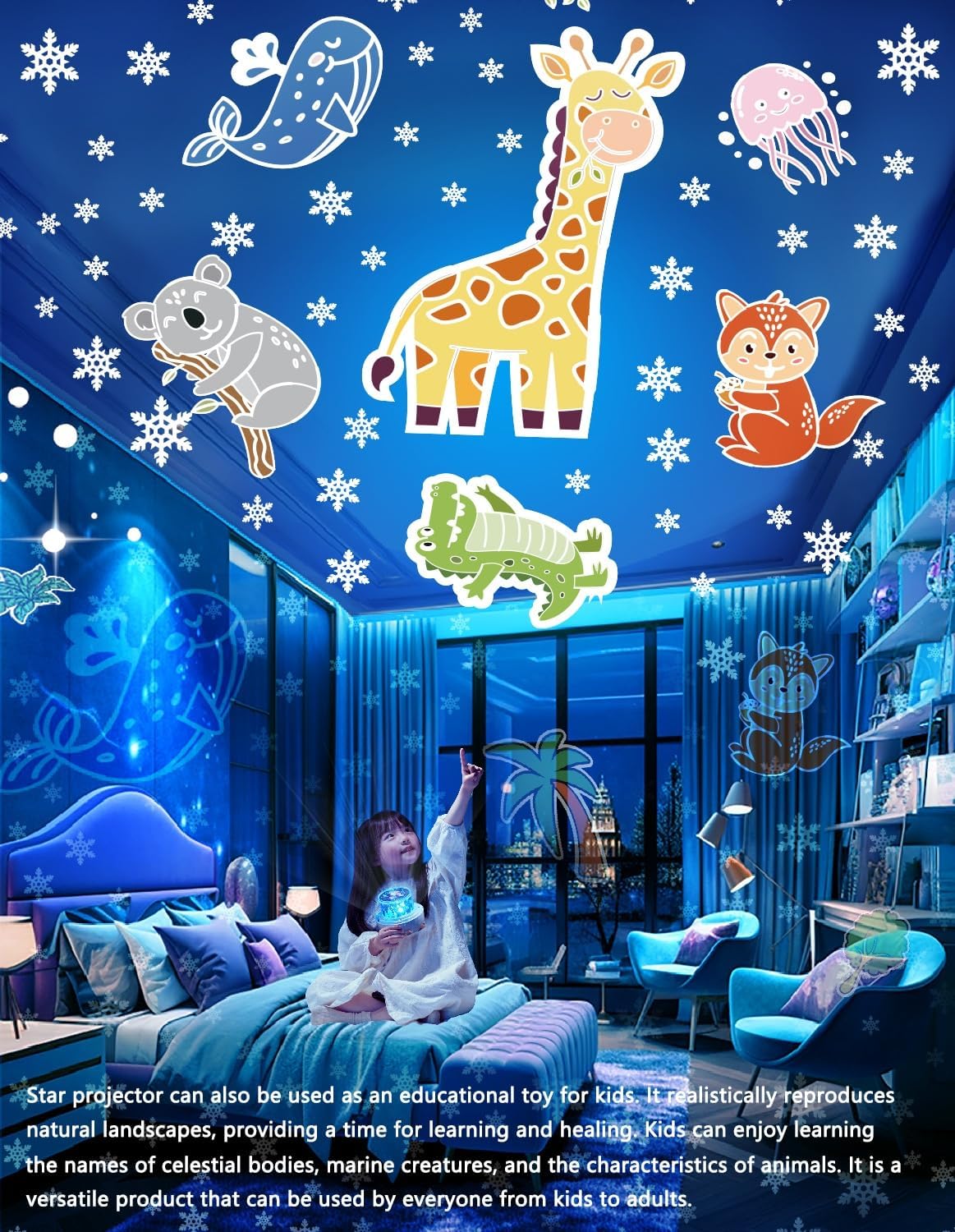 🎁Ocean World LED Rotating Projector Night Light