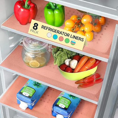 🔥🔥🔥 FOMONEST™ Fridge Liner Mats — 🧊Waterproof, Washable and Trim-to-Fit