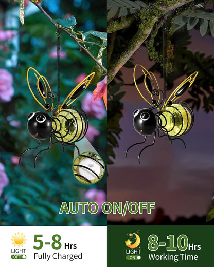 🐝Solar-Powered Hanging Bee Light⏰Limited Time Offer🎁 Buy 1 Get 1 Free
