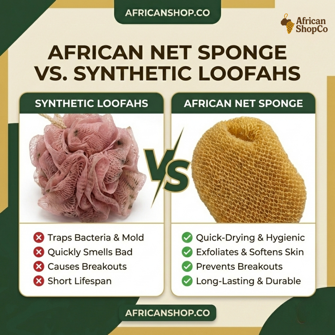 🔥 50% OFF 100% Authentic African Exfoliating Net Sponge