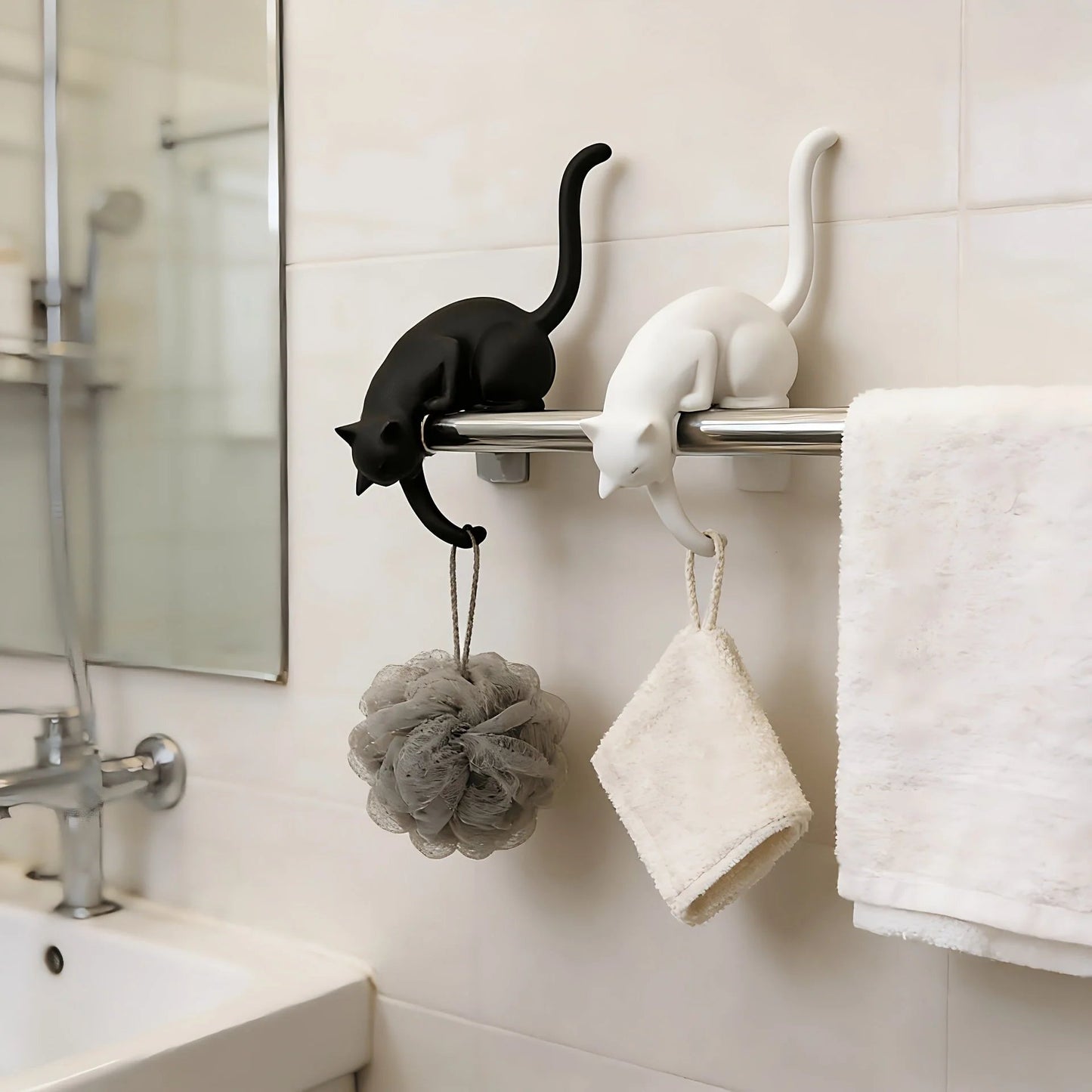🐈‍⬛ Cute Cat Hook Shelf Decor