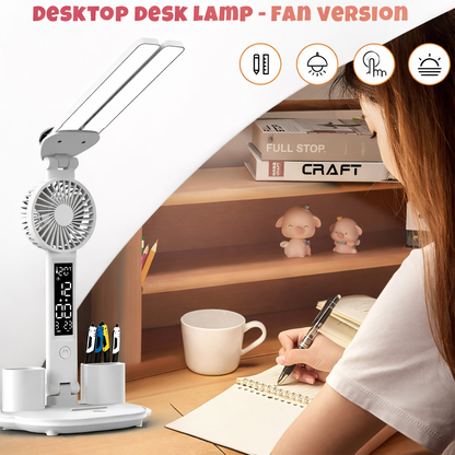 🔥Desktop Desk Lamp Fan with Smart LED Display & Touch Control