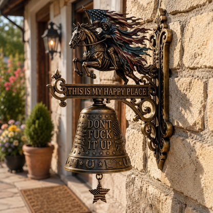 🔔GET 49% OFF TODAY ONLY 🐎 USA 250th Anniversary Patriotic Rider Wall Bell