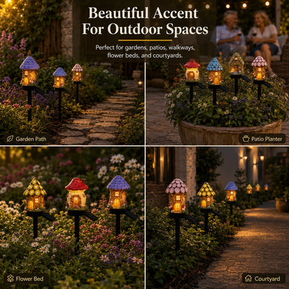 🔥Big Sale - 50% OFF🔥Solar Fairy-Tale Mushroom Cottage Garden Light – Magical LED Outdoor Decor for Gardens, Pathways & Cozy Backyard Spaces🍄