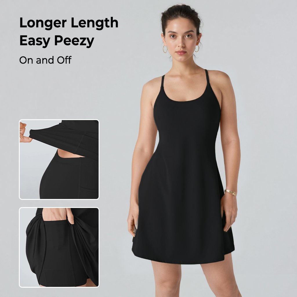 🌈Athletic Dress with Unique Built-in Shorts✨
