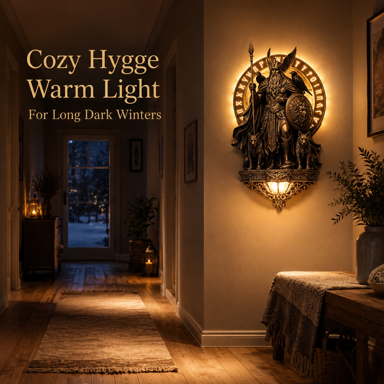 🔥Last Day 49% OFF - 2026 Odin Wall Lamp – The Allfather’s Watchful Light🛡️