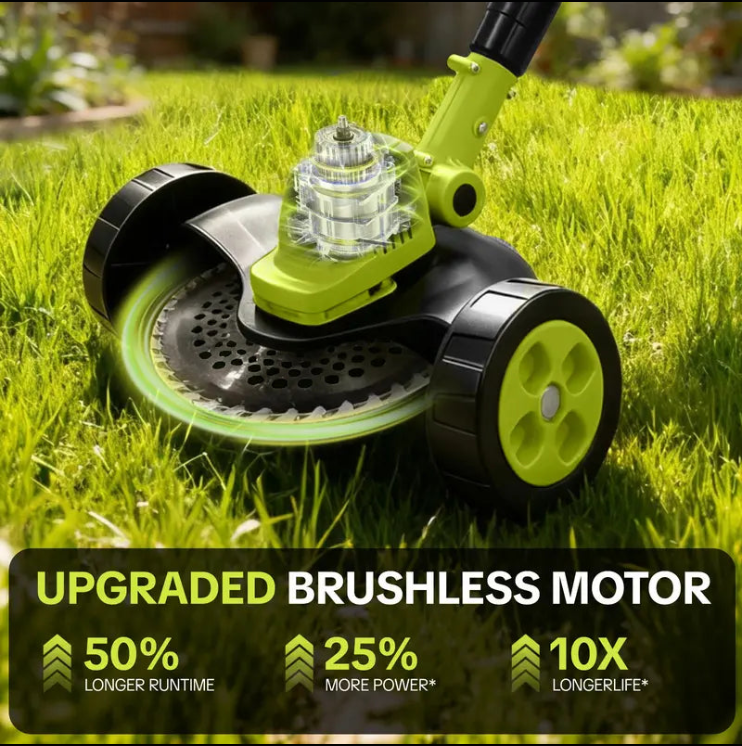 🔥 50% OFF – 3-in-1 Cordless Lawn Trimmer with 2×21V Batteries 🌿