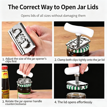 🍯 Anti-Slip Grip Jar Opener – Effortless Lid Removal Every Time ✨