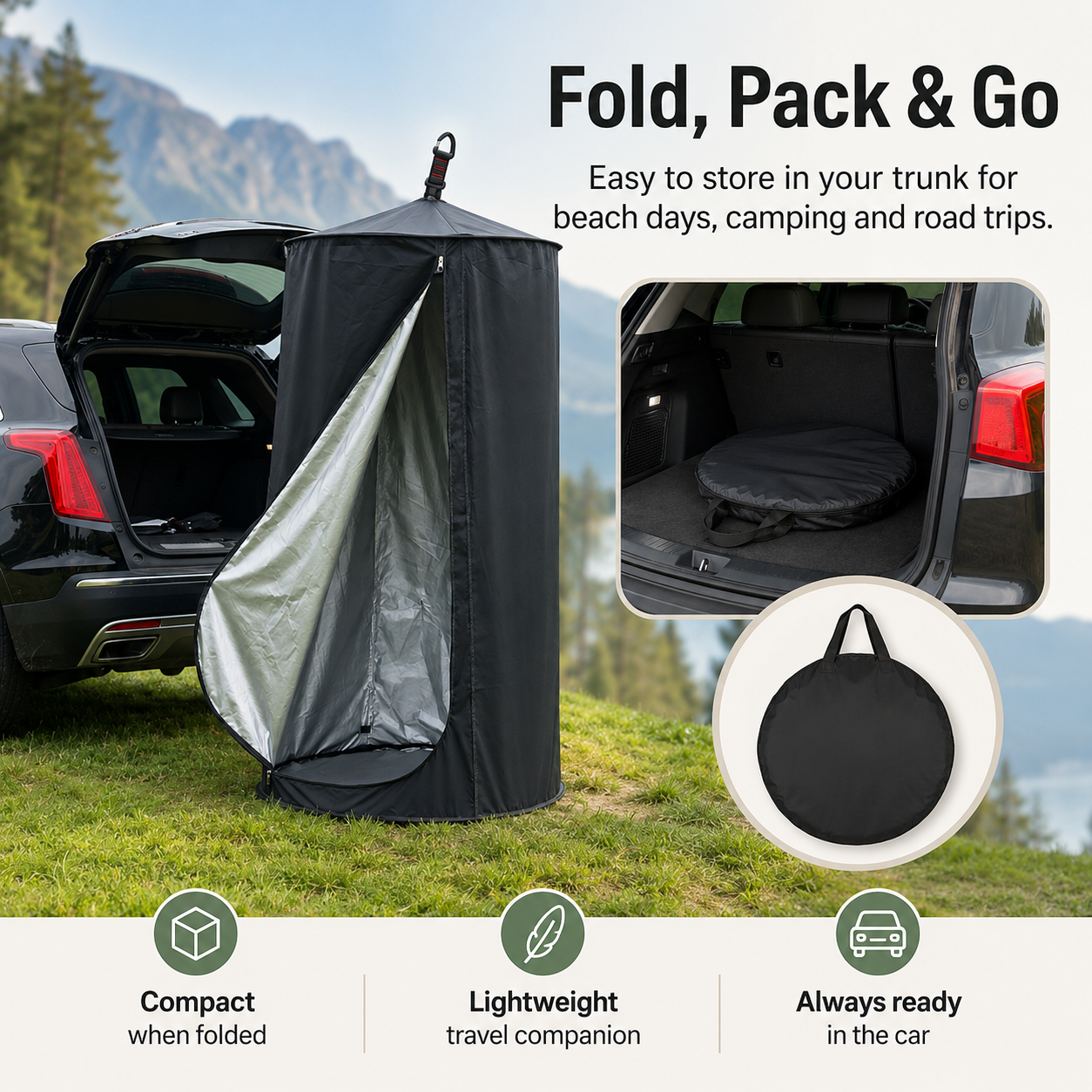 🎊 FREE SHIPPING🚙 Portable SUV Tailgate Changing Tent
