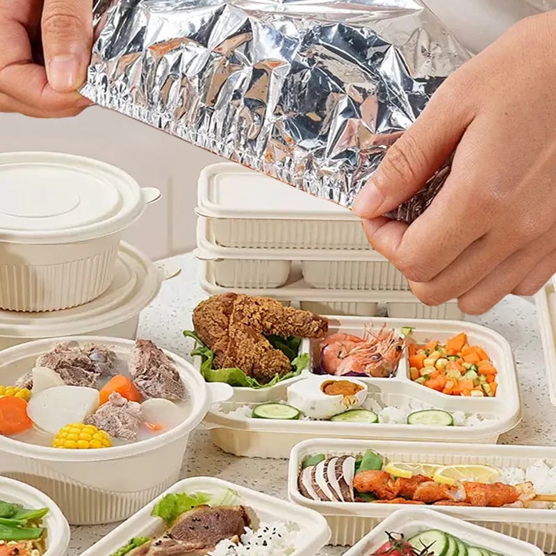 💰 Buy More, Save More! 💰 🔄 Reusable Aluminum Foil Food Covers – Keep your food warm & fresh! 🔥🍽️