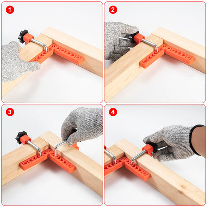 🔧90 Degree Corner Clamp & Positioning Square Set - ABS Plastic L-Shaped Tool