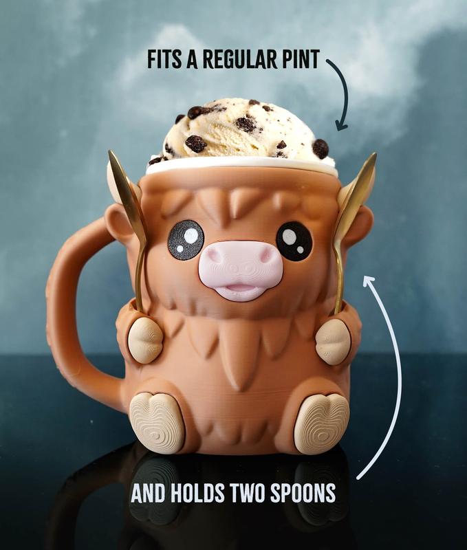 Cow Ice Cream Pint Holder