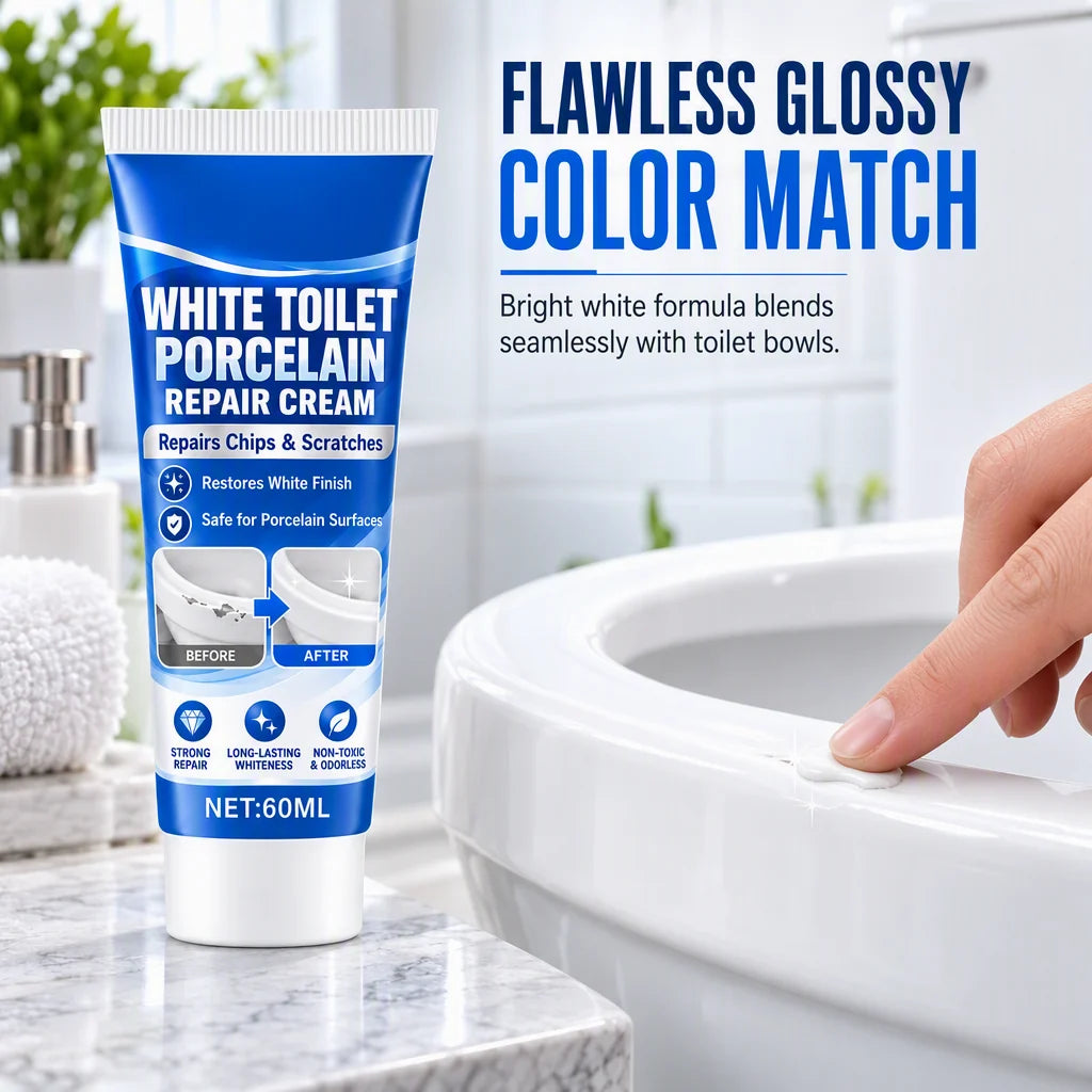 White Toilet Porcelain Repair Cream