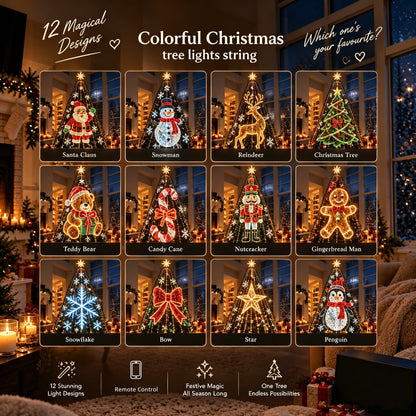 🎄 Upgrade Your Tree With Animated Christmas Magic! 🎅✨Lighted Tree Pro - Smart DlY App Controlled LED Christmas Tree Lights with Custom Holiday Patterns