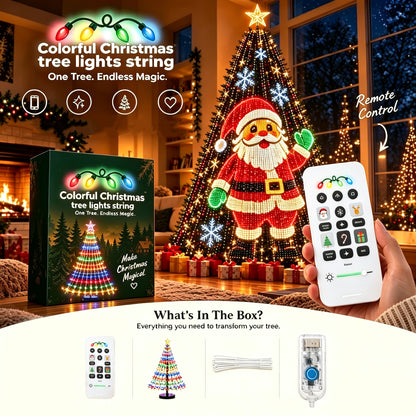 🎄 Upgrade Your Tree With Animated Christmas Magic! 🎅✨Lighted Tree Pro - Smart DlY App Controlled LED Christmas Tree Lights with Custom Holiday Patterns