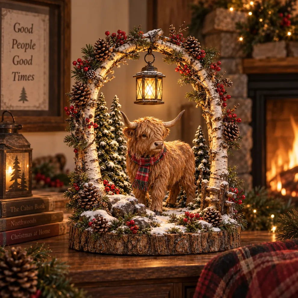 🐂🎄christmas Woodland Glow™ – Lighted Winter Lantern Collection