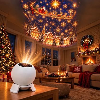 🔥LAST DAY 49% OFF -🎄 Magical Christmas Projection Night Light – Transform Any Room Into A Holiday Wonderland