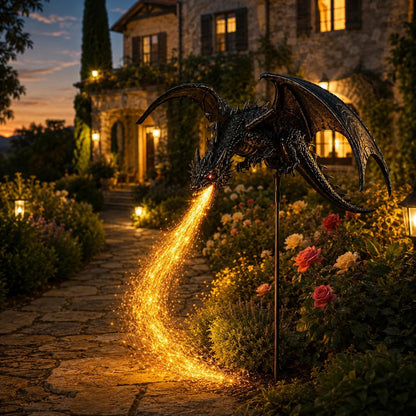 🔥LAST DAY 49% OFF - 🔥Solar Dragon Fire Garden Light