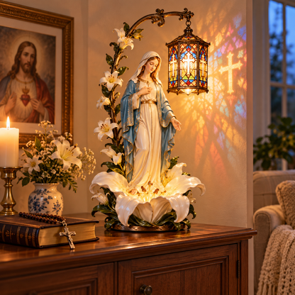 ✨Walk by Faith™ Illuminated Jesus Walking on Water Sculpture