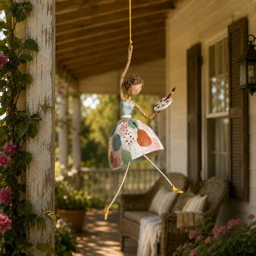 💃🌸 Let Your Space Dance — Whimsical Dancing Lady Hanging Ornament