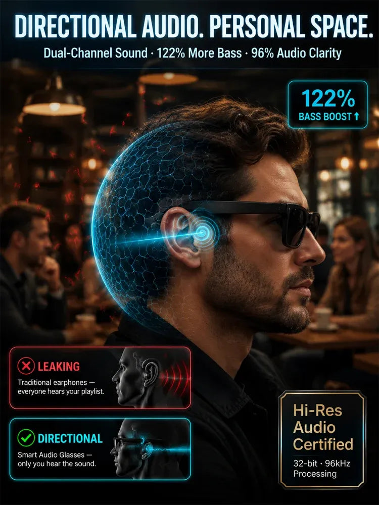 🔥50% OFF 👓 Al Smart Glasses:100%offline Translation Zoom & Explore Smarter