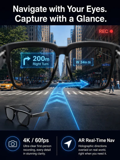🔥50% OFF 👓 Al Smart Glasses:100%offline Translation Zoom & Explore Smarter