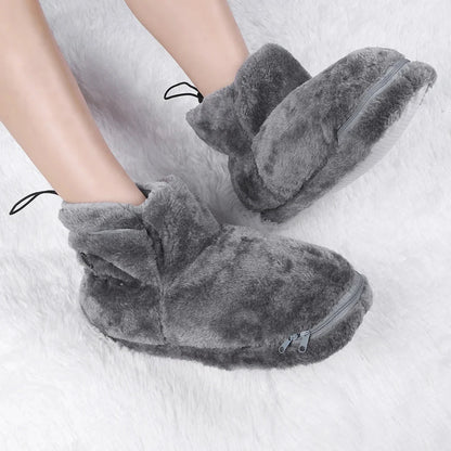 Usb Heated Slipper Boots — Plush Comfort For Cosy Days At Home