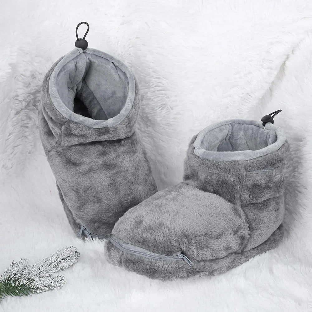 Usb Heated Slipper Boots — Plush Comfort For Cosy Days At Home