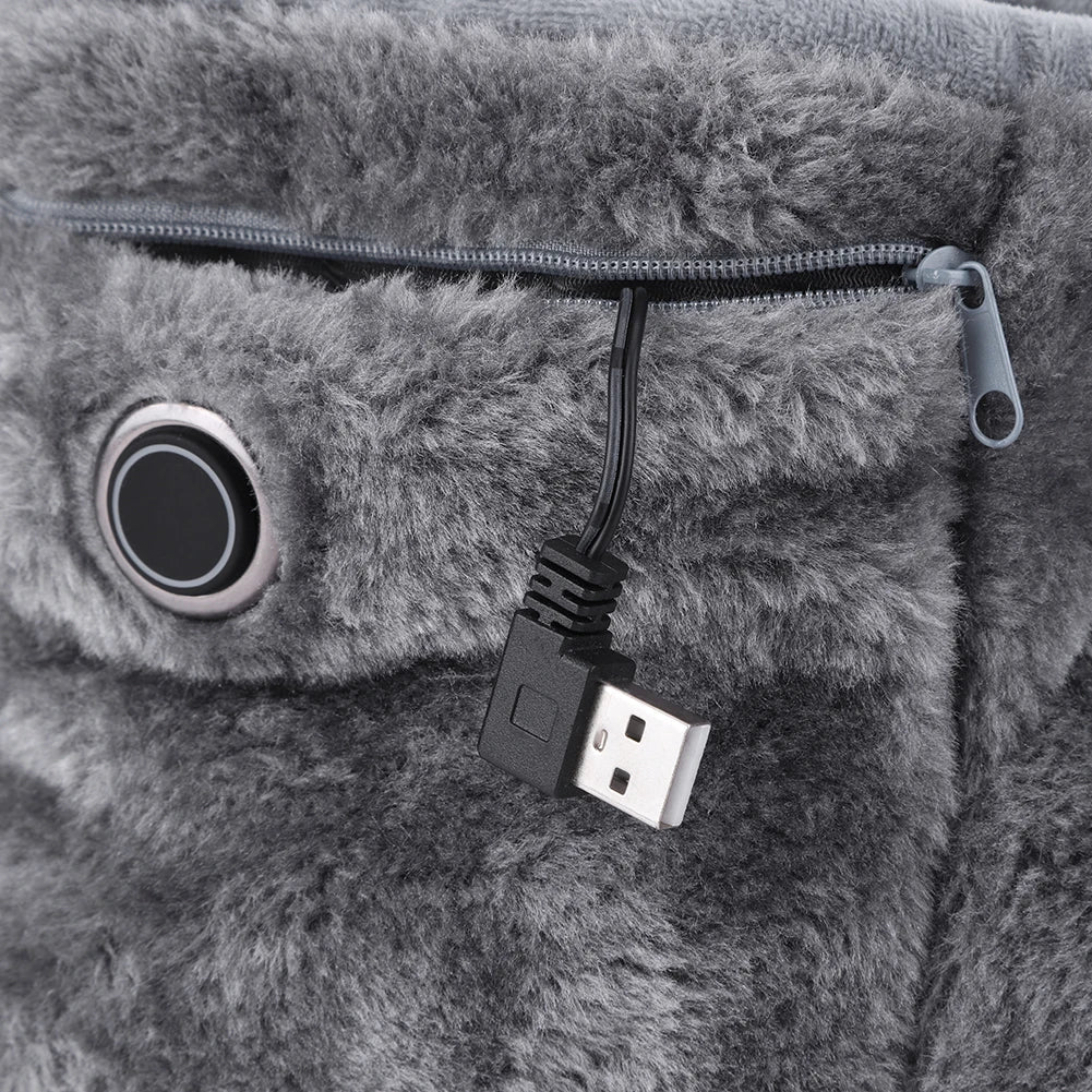 Usb Heated Slipper Boots — Plush Comfort For Cosy Days At Home