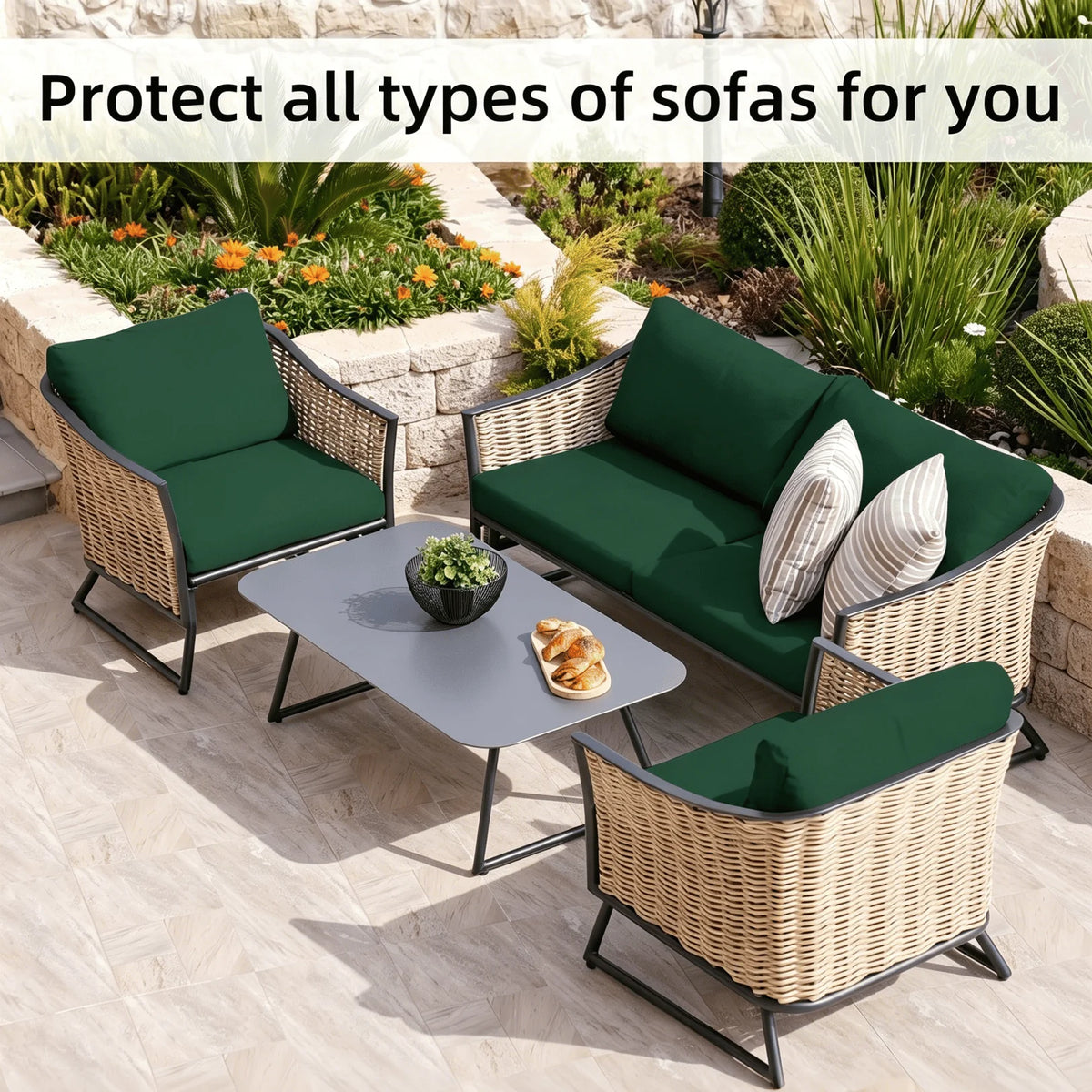 🪑 Stretch Sofa Cushion Covers Set (4 / 8 / 12 PCS)