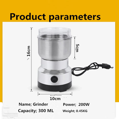 🌿high-speed Stainless Steel Grain Grinder