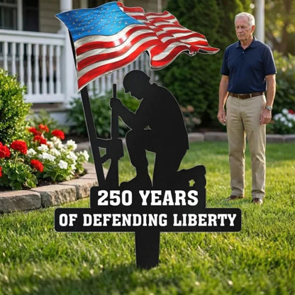 🇺🇸 🎉 Limited Time Offer: Celebrate 250 Years of American Liberty 🇺🇸🪖 | Patriotic Garden Stake – Now with Special Discount
